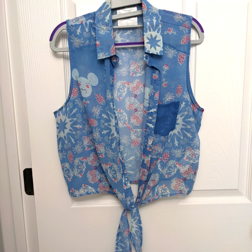 Disney Sheer Sleeveless Top (L)